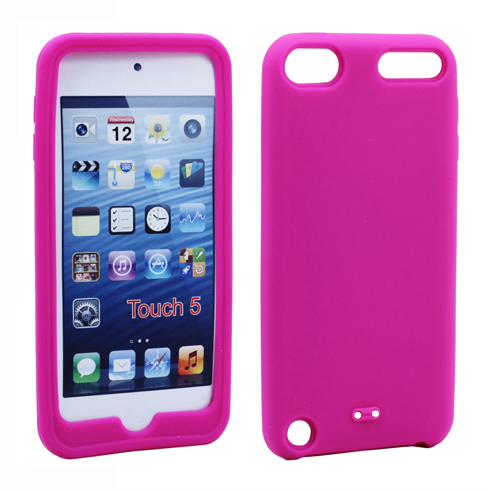 IPOD Touch 5 Silicone Skin Case (Hot Pink)